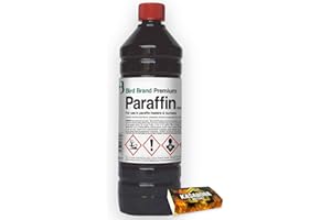 Bird Brand Premium Grade Paraffin 1L x 1 (1 Litre) – Paraffin Oil for Greenhouse Garden Heater Oil Burner Lamps Torches with KasaBona Safety Matches - 1L (1)