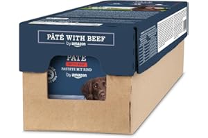 by Amazon Cibo per cani, pâté con manzo, 300 g, confezione da 10