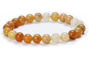 RAFFICI Gemstone Bracelet – Anxiety Relief & Chakra Balance, Adjustable Stretch Beads Bracelet with Tiger’s Eye & Mixed Stones for Well-Being, Women, Men & Teens Gift