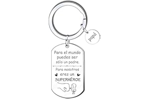 KJKJKJ Día del Padre Llavero Papá,Regalo para Papá con Palabras Significativas,Ideal Como Regalo del Día del Padre y Cumpleaños del Padre Navidad Aniversario día de Regalo Papa