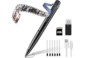 QZT Camera Pen,HD 1080P Audio Camera and Video Recorder with Photo Shoot,With 32GB Memory Card for Home Indoor Business Meeting