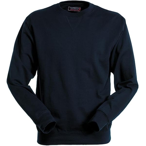 PAYPER Mistral+ Felpa Uomo Girocollo A Manica Lunga, Raglan, Misto Cotone, Polsini A Coste, Nero, Taglia XL - 2