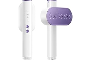 BANXYE 100-240V Reise-Dampfgarer, 1000W tragbarer Dampfgarer für Kleidung, 30s schnelles Aufheizen, 10 Minuten kontinuierlicher Dampf, Dampfbügeleisen 2-in-1, Keramik-Panel-Kleiderdampfer, Kleiderdampfer für