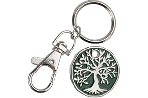 Harts Green Tree of Life Trolley locker Token Keyring New shape,12 sided 1 unit