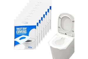 GAOHAN 80Pcs Disposable Toilet Seat Covers, Flushable Toilet Seat Covers for Kids Adults Pregnant Women, Disposable Toilet Seat Cover for Travel, Use in Public Toilets