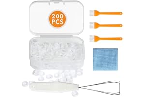 YUNDE Edelstahl-Tastenkappen-Entfernung mit 200 Silikonringen, Dichtungsring, Gummi-Tastaturdämpfer und Reiniger-Zubehör für Cherry MX Switch und mechanische Tastatur