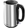 Bonsenkitchen Electric Kettle, 2200W Quick Boil Water Kettle, 1.7 Liter Stainless Steel Cordless Kettle, Auto Shut-Off & Boil