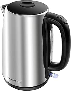 Bonsenkitchen Electric Kettle, 2200W Quick Boil Water Kettle, 1.7 Liter Stainless Steel Cordless Kettle, Auto Shut-Off &amp; Boil-Dry Protection, BPA-Free, Tea &amp; Coffee Maker