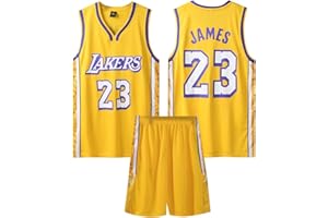 ABRTJCL Magliette da Basket per Uomo/Bambino, Completo Basket Uomo/Ragazzo 2 Pezzi, Completino Basket per Uomo/Bambino Popolare, Maglia Basket Uomo/Ragazzo