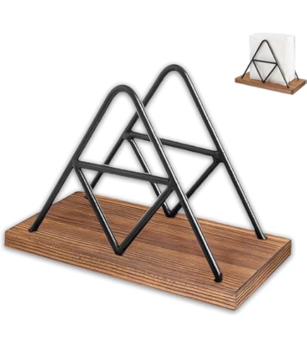 Relaxdays servethouder bamboe, staand, houder papieren servetten & koffiefilters, servettenhouder HBD: 11x 20x7,5 cm