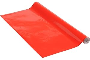 Venilia Pellicola adesiva, Rosso opaco, 45cm x 1,5m, Spessore 95μ, Pellicola autoadesiva per mobili o cucina, carta da parati, PVC senza ftalati, Prodotto in UE