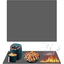 MEJAE - Tappetino in silicone, lavabile, antiscivolo e resistente al calore, per bancone da cucina, colore: grigio