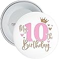 Badge Centre My 10th Birthday Princess Birthday Badge