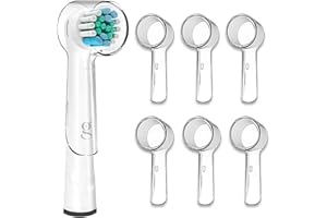 Good4u® - Pack de 6 Fundas para Cepillo Eléctrico, Protector de Cabezales Compatible con Oral B, con Bolsa Individual, Protección contra Polvo y Suciedad
