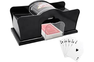 Viceda Manual Card Shuffler Machine, Hand-Cranked Card Shuffler, 2 Decks Poker Shuffler Machine, for Party Games, Texas Hold'em, Blackjack, Playing Cards Night and Adults&Family Party Gatherings