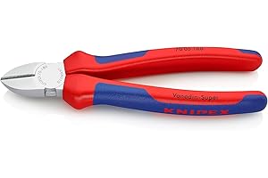 Knipex Szczypce tnące boczne chromowane, z wielokomponentowymi nasadkami 180 mm 70 05 180