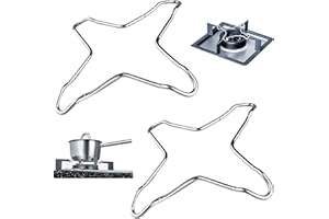 MELLYSTORE 2pcs Soporte Encimera Gas Universales Soporte Cocina Gas Hierro Antideslizante Anillo Wok Pesado Soporte Wok para Gas para Cafetera Espresso Estufa de Gas Olla 14 * 14 cm