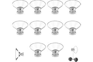 CZFDCK Suction Cup, 10 PCS Large Suction Cups Sucker Pads Transparent(41 Mm), Sucker Pads Extra Strong Adhesive Suction Holder for Window Bathroom Wall Car Shade