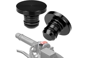 ‎KEMIMOTO KEMIMOTO Universal M10 Motorrad Spiegel Blindstopfen Schrauben, CNC Aluminium, Motorrad Abdeckkappen für M10 Spiegelgewinde, Gewinde Verkleidungsschrauben, 2 Stücke