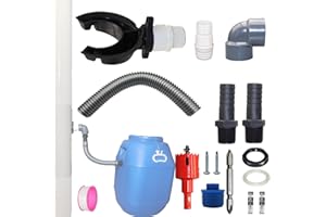 Shunfaji Rain Water Collector for Downspout Pipe Diameter 70-110 mm, Rubber/PVC, Round, Hose - 100 Cm