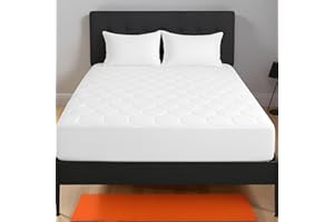 ELOVELA Quilted King Size Mattress Protector (152x200 cm) – 30 cm Deep Skirt – Soft, Breathable & Hypoallergenic Machine Washable Mattress Cover for Comfort Sleep