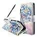 Produktbild Galaxy J3 2017 (EU-Modell) Hülle, Fraelc Samsung J3 2017 UltraSlim Leder Flip Wallet Hülle in Book Style Klapphülle Case mit Karteneinschub, Standfunktion und Magnetverschluß Schutzhülle für Samsung Galaxy J3 2017 im Blauer Baum Design