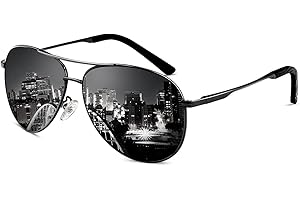 HENGOSEN Polarised Sunglasses Men Women Classic Unisex Sun glasses Metal Frame UV400 Protection for Fishing Driving Golf