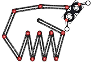 Teksome medición ángulos, localizador universal perforación, aplicación múltiple para productos madera, ladrillos, azulejos, madera y vidrio