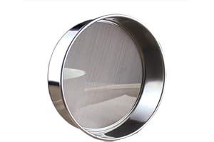 Fleymu Acier Inoxydable Tamis à Farine Avancée Outil Tamiser Pâtisserie de Cuisine Argent Mailles Passoire à Farine Sucre Ronde Farine Tamis Maille Fine Parfait Pour Faire Des Gâteaux, Biscuits, Pâtes