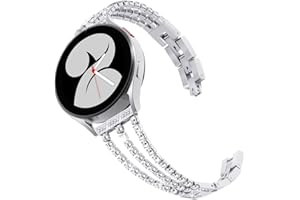 GOBY Compatible avec Bracelet Samsung Galaxy Watch 7 40mm 44mm - Bracelet Galaxy Watch 6 5 4, Métal en Acier Inoxydable Band pour Samsung 6 Classic, 5 Pro, 4 Classic, FE