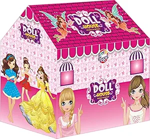 Little Toys Kids Tent Princess Play Tent Pink Flower Pretend Playhouse for Girls Indoor and Outdoor Fun