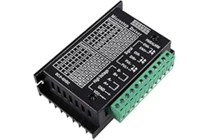 Dealikee TB6600 Schrittmotor-Treiber, DC 9-42V 4.0A Geeignet 42 CNC-Steuerung Nema 17/23 Schrittmotor, einachsig, zweiphasig, Hybrid-Schrittmoto
