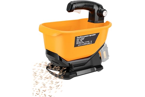 Adisipsoarin Épandeur sans Fil pour Batterie Dewalt 18V, Épandeur d'Engrais et de Fertilisant pour Pelouse, Distributeur de Sel de Pierre et Dégivrant (Batterie Non Incluse)