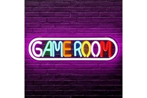 XJNOLGXIQU Game Room Neon Sign LED Game Neon Light for Wall Decoration USB Gaming Neon Sign Playstation Decoration Teenagers Boys Game Zone Gaming Wall Decoration for Bedroom