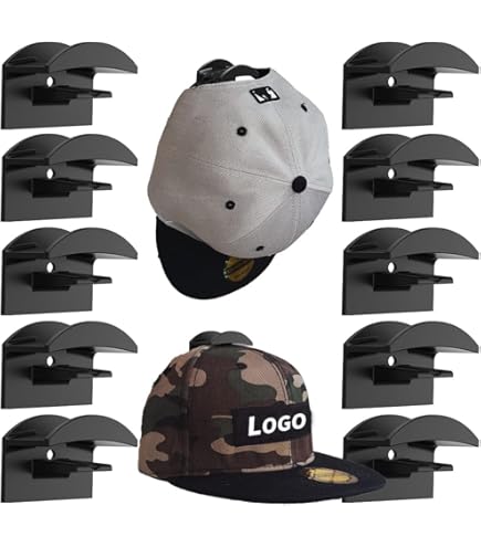 Supporto Per Cappelli Gocvo - 2 Pezzi, Fino A 20 Cappelli, Autoadesivo O A Vite - Foto 3