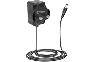 CUBE-LED Pove 9V 1A DC Guitar Pedal Power Supply - 4.92ft Center Tip Negative Sleeve Positive Cable - Ultimate Efficiency for Your Electric Guitar, Bass Effects Pedal & Stompbox