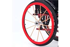 YYDDS 1 Paar Rollstuhl-Greifreifen-Abdeckungen, 24 Zoll / 22 Zoll Hinterrad-Sportrollstuhlabdeckung, Rutschfeste, Verschleißfeste Handschubabdeckung, Silikon-Handschubabdeckung [Energieklasse A],E,24 inch