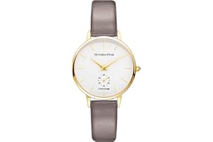 VICTORIA HYDE Mode Minimaliste Femme Montres Quartz Japonais Cuir Véritable Montre-Bracelet
