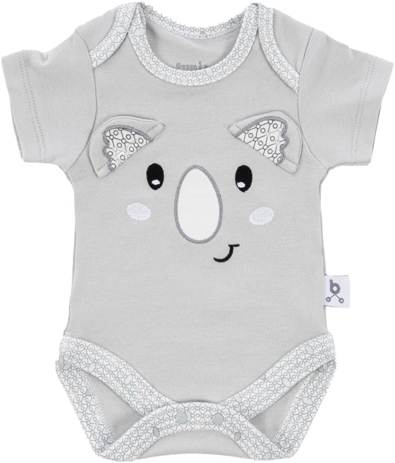 Gezenbebe Hero Bebekler İçin Nakışlı Kısa Kol Body