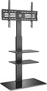 FITUEYES TV Ständer TV Bodenständer Fernseher Stand für 32 bis 65 Zoll Drehbar Höhenverstellbar Max.VESA 400x600 TT307001MB