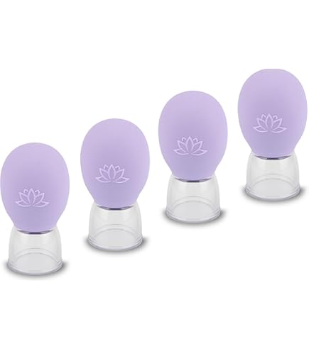 Allecto Plus - Cupping glazen siliconen cups (3 stuks) voor vacuüm