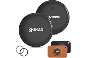 CHZHVAN Android Tracker Tag con Tarjetero,Localizador Funciona con Google Localizador App (SÓLO Android),Bluetooth Finder para Cartera,Bolsas,Equipaje y Mochila,Impermeable IP67,Batería Reemplazable,2 Pack