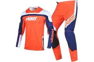 Willbros Masculino Pantalones de Jersey Camiseta de Motocross Bicicleta Todoterreno Todoterreno MX Traje Montar en Bicicleta Adultos
