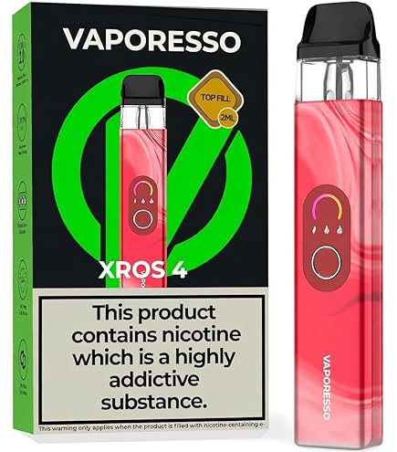 Vaporesso - XROS 4 - Pod - Kit - Pink Mint - 1,000 mAh - Nicotine-Free  Product - Pod Vaporesso - E-Cigarette - Vaporesso Vape Kit: Amazon.de:  Electronics & Photo