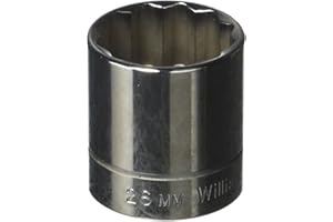 Williams BM-1226 3/8 Drive Shallow Socket, 12 Point, 26mm