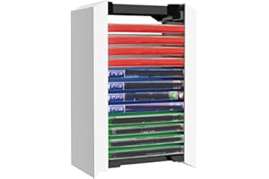 DaMohony Spiel Geschäft Rahmen for PS5, PS 5 Speicherung von Spiel-CDs Halter Stand, Geschäft 12 PS5 Spiele oder Blu Ray Discs