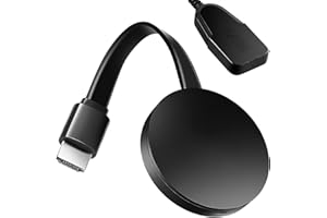 WITFOAM Adattatore Wireless 4K HDMI, Dongle Miracast/Airplay/DLNA, Supporto 1080P 2.4G, Chromecast per TV e Proiettori, Compatibile con iOS 8+, Android 5.0+, Windows 7+, Mac, Monitor HDMI