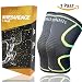 Produktbild ULIMIT® Kniebandage inkl Ratgeber gegen Knieschmerzen [2er Set] [M-XXL] für Männer & Frauen - Bequeme Sport Knieorthese mit Antirutsch Saum - Knee Support gegen Arthrose, Meniskus, Knieschmerzen