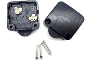 DUISOAD FUJIE 2 Pezzi Interruttore per Porte Switch Push Porta Interruttore Nero Surface Spingere per Interrompere 250V 2A Nero