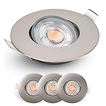 Set 12 Faretti LED Da Incasso EMOS - 5W 450 Lumen, Luce Bianco Freddo 6500K, Orientabili, Ultra Piatti
